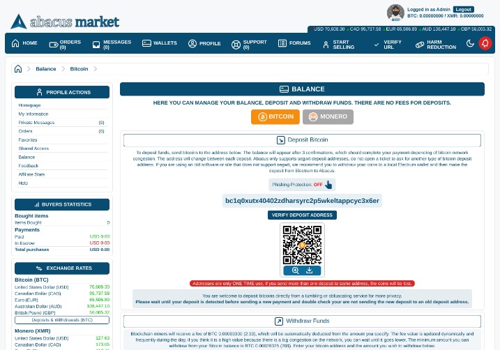 abacus darknet url