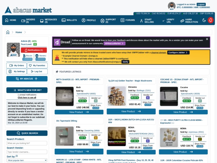 Abacus Market darknet