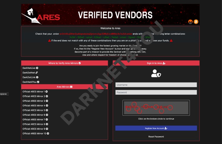 ares darknet