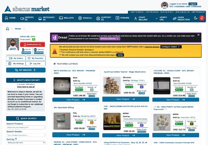 Abacus Market url