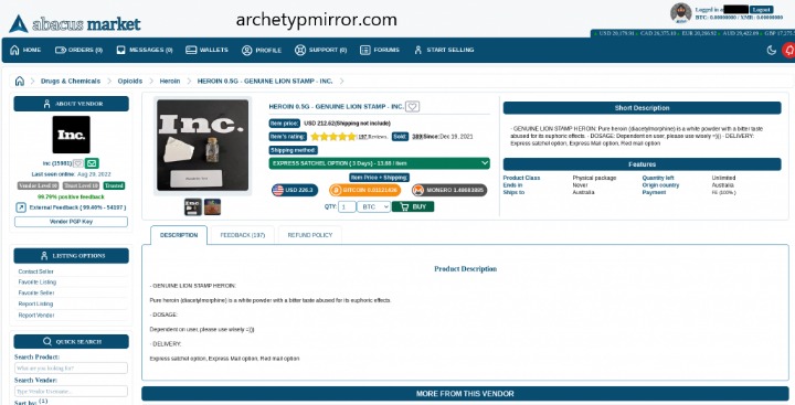 archetyp darknet market