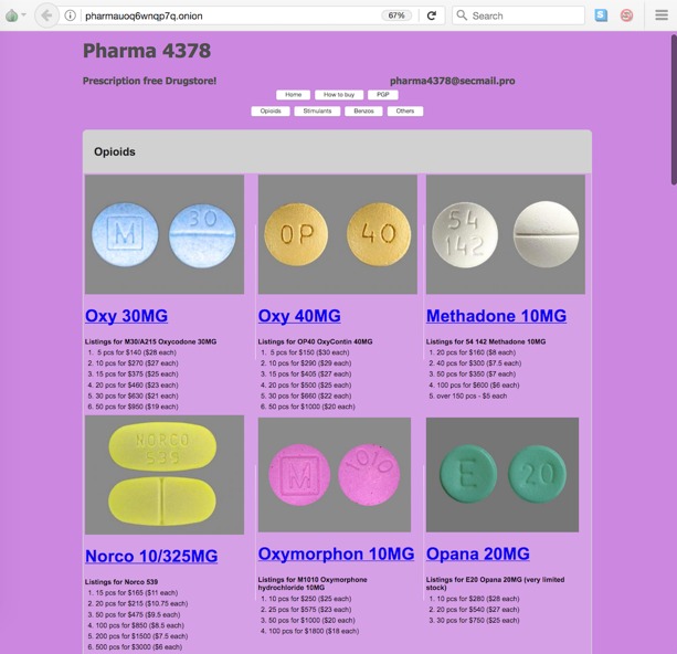 black market prices for drugs